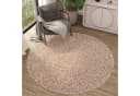 Tapiso Teppich NIZZA Rund 6 mm Wohnzimmer Schlafzimmer Einfarbig Bild 1