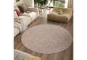 Tapiso Teppich NIZZA Rund 6 mm Wohnzimmer Schlafzimmer Einfarbig Bild 4