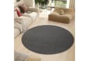 Tapiso Teppich NIZZA Rund Einfarbig Kurzflor Bild 4