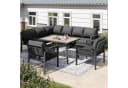 Celya Gartenlounge-Set für 8 Personen Seilwerk Grau Bild 2