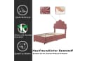 Celya Polsterbett Rosa/Beige mit Stauraum und Lattenrost Bild 3