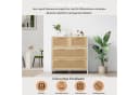 Celya Sideboard 4-Schubladen-Rattanschrank Massivholzgriffe Bild 3