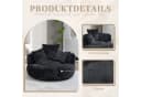 Celya Sitzsack Lazy Sofa Schwarz mit 3 Kissen Bild 5