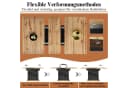 Celya Ausziehtisch Schwarz Multifunktional mit Fächern Bild 3