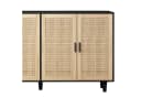 Celya Sideboard 158CM 4-türiger Rattanschwarz Bild 5
