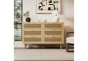 Celya Kommode Sideboard 6 Schubladen Walnuss Holz Bild 2