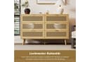 Celya Kommode Sideboard 6 Schubladen Walnuss Holz Bild 4