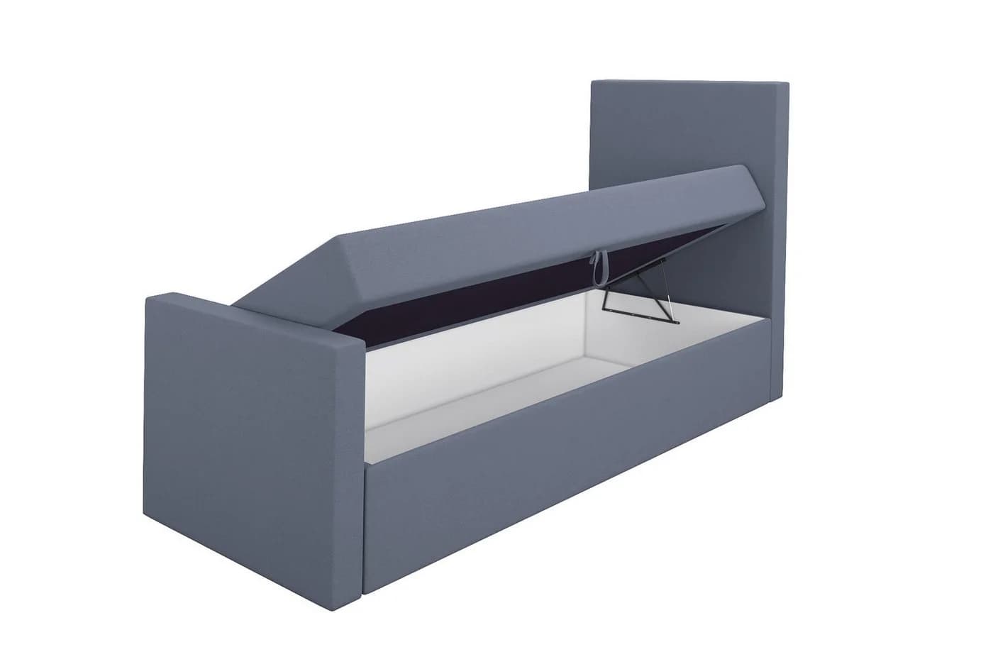 A&J MöbelLand Boxspringbett FUNI mit Bettkasten, Topper & Kopfteil Beige - Bild 4