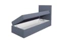 A&J MöbelLand Boxspringbett Einzelbett mit Bettkasten & Topper Bild 4