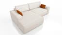 A&J MöbelLand Ecksofa TOR mit Bettkasten und Schlaffunktion Cream Bild 5