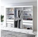 A&J MöbelLand Schiebetürenschrank VILUNO mit Spiegel & 4 Schubladen Bild 3