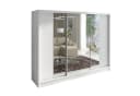 A&J MöbelLand Schiebetürenschrank VIDA 200 cm Weiß mit Spiegeln Bild 2