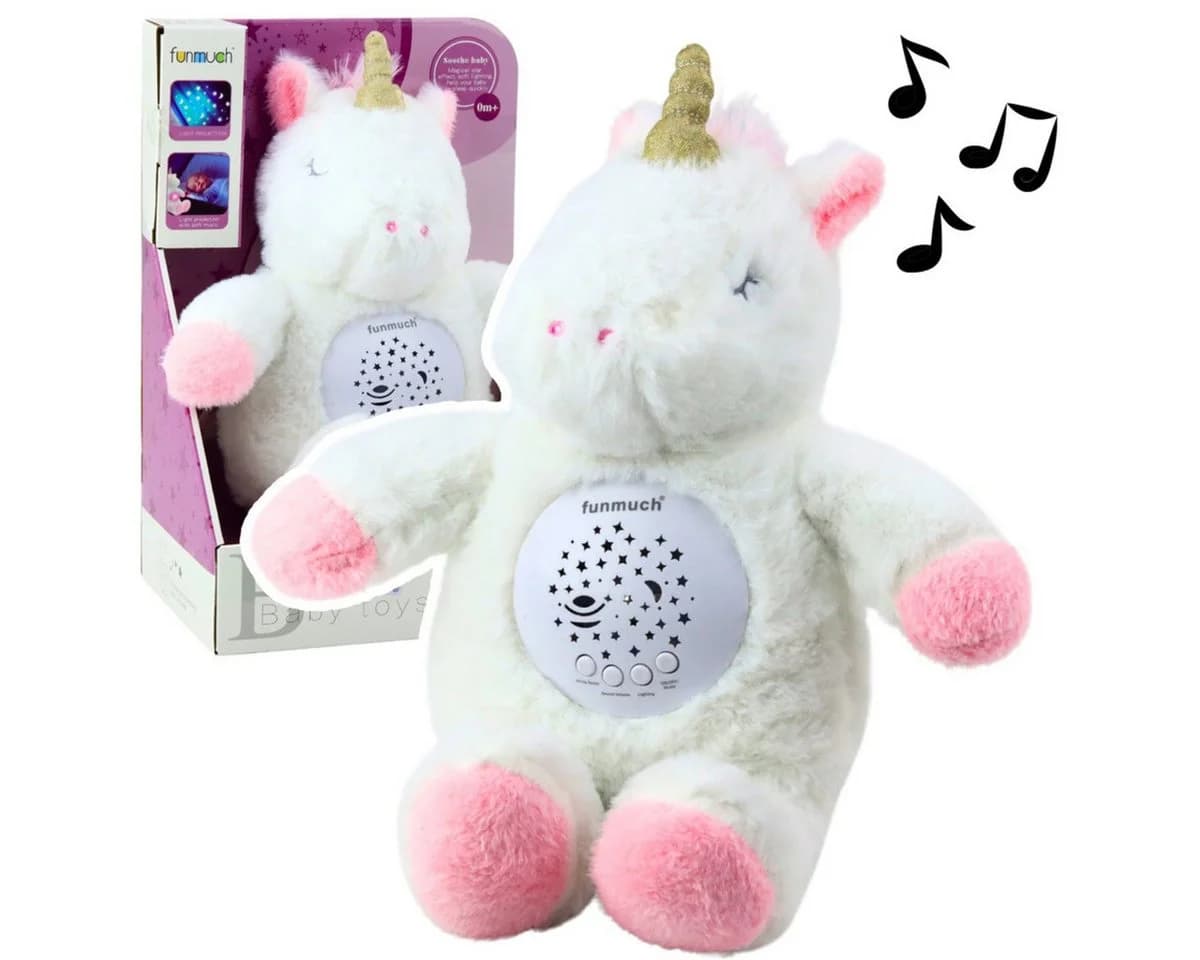 Wisam Plüsch Einhorn mit Projektor und Sound