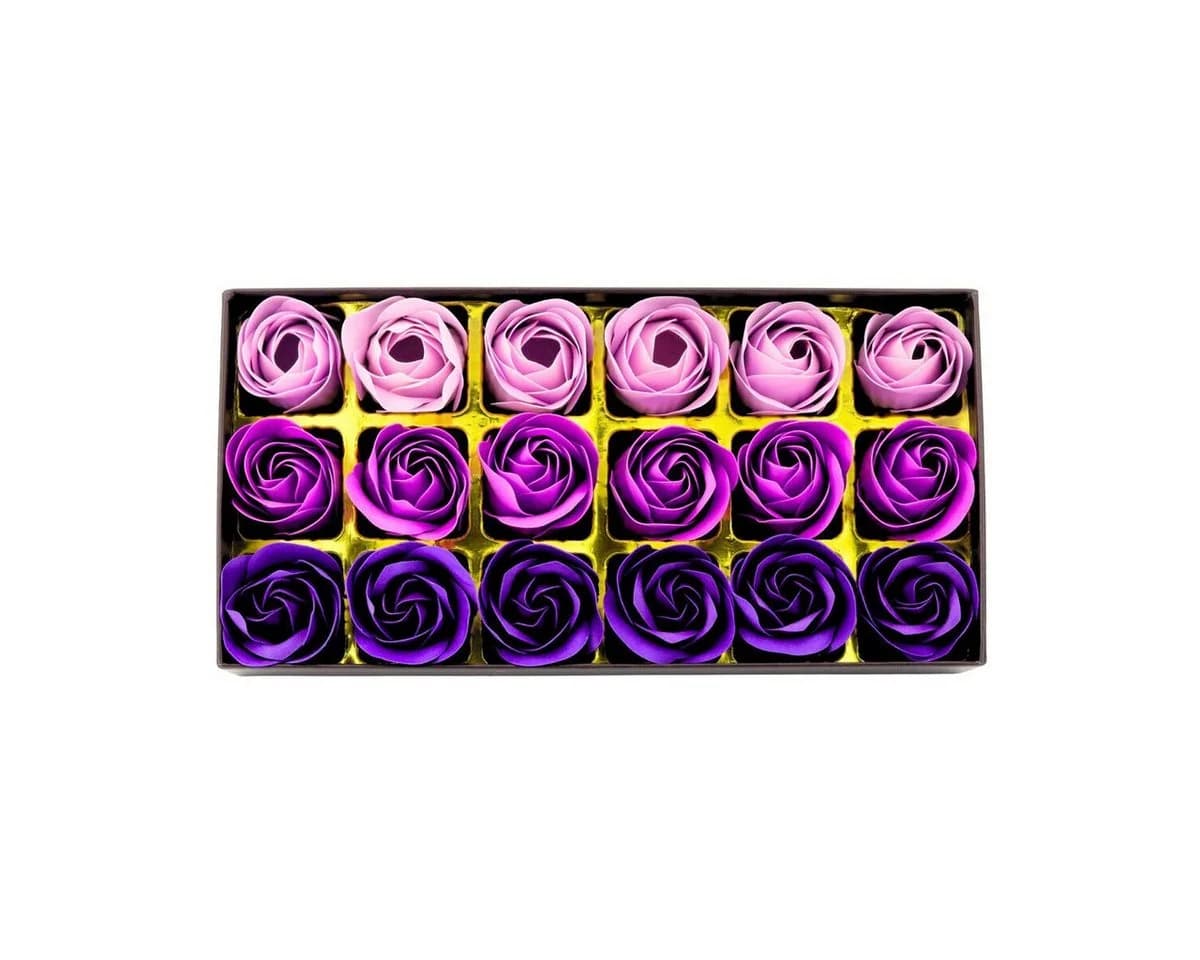 Wisam Aufbewahrungsbox Ewige Duftrosen Lila 18 Rosen Geschenk Deko - Bild 4