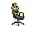 Wisam Gaming-Stuhl mit Fußstütze und Neigungsfunktion Schwarz/Gelb Bild 1