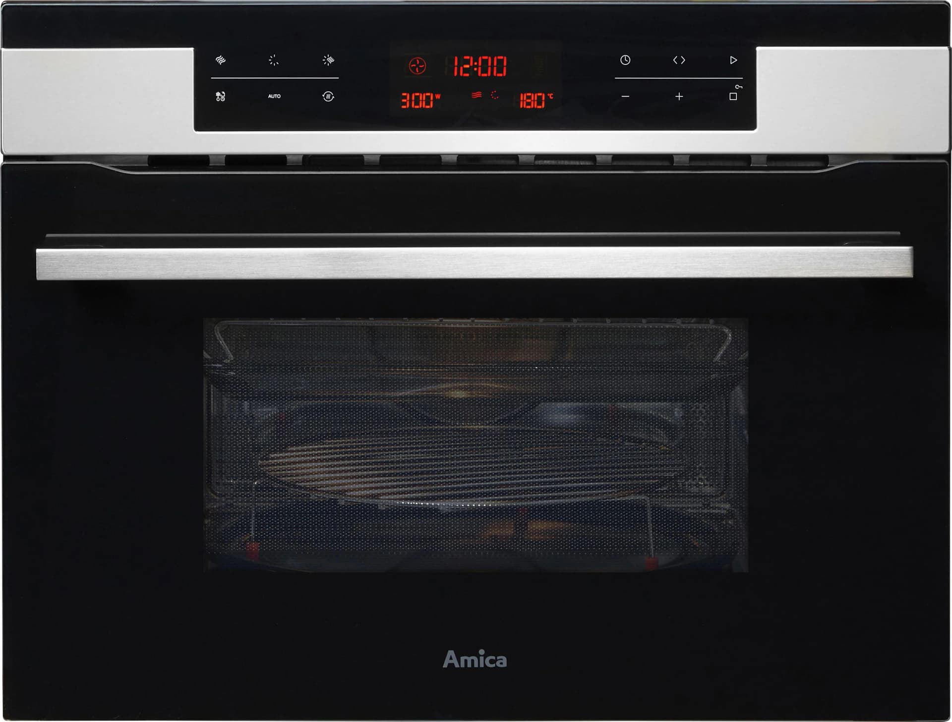 Amica Backofen mit Mikrowelle EBC 841 600 E Silberfarben