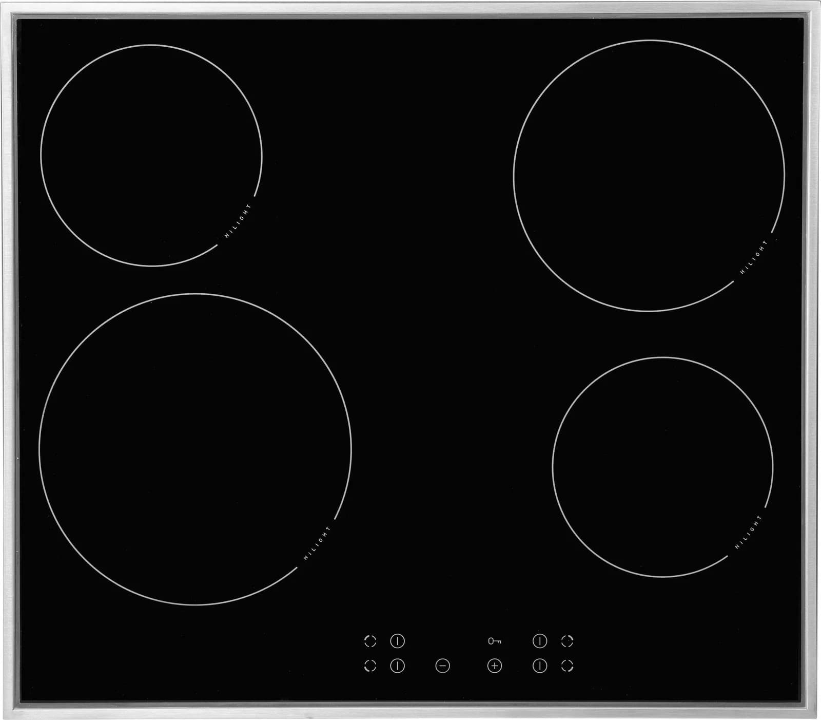AMICA Elektro-Kochfeld schwarz 57,5cm mit Touchpad