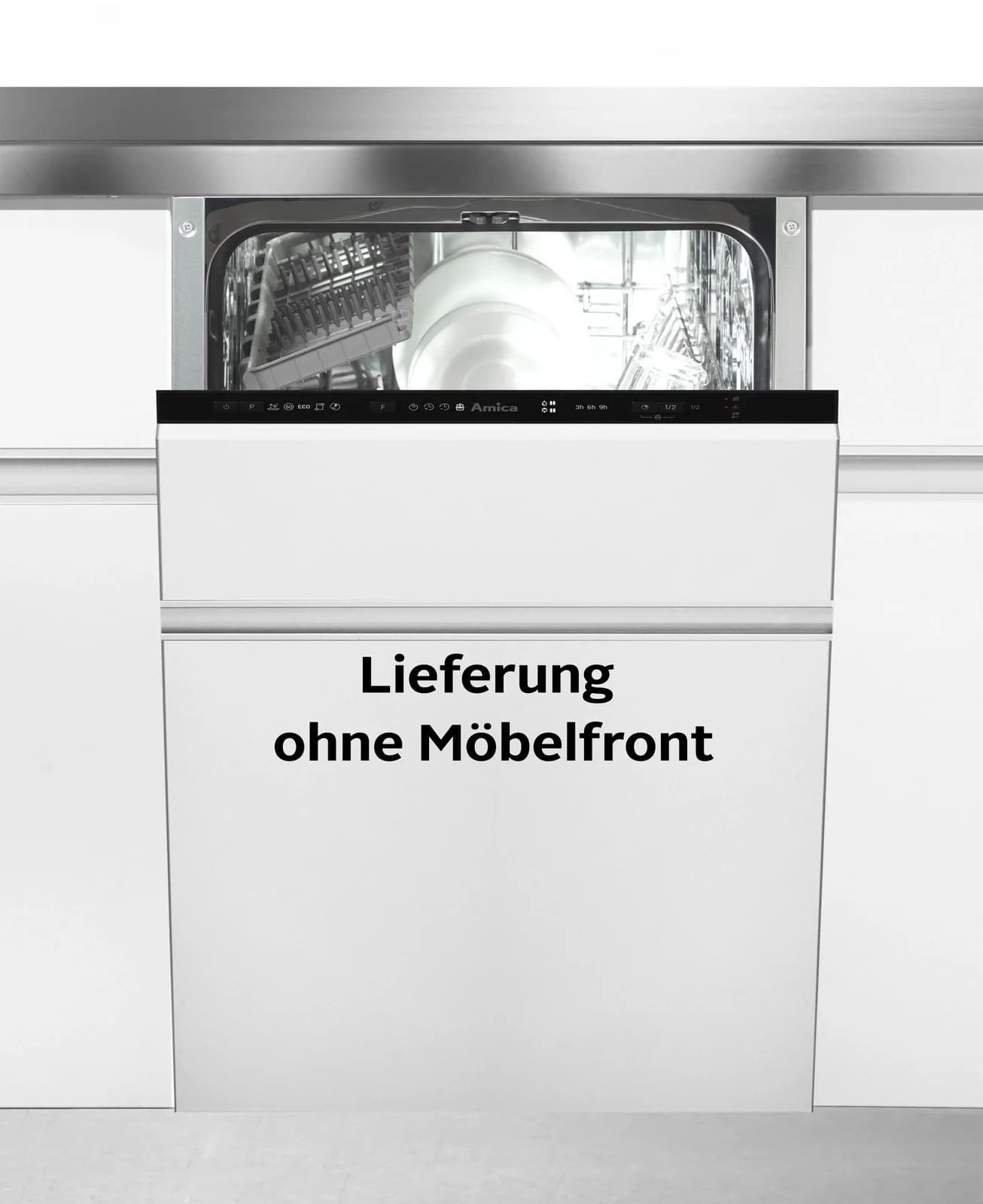 AMICA Geschirrspüler EGSPV 587 921 Vollintegrierbar Silber
