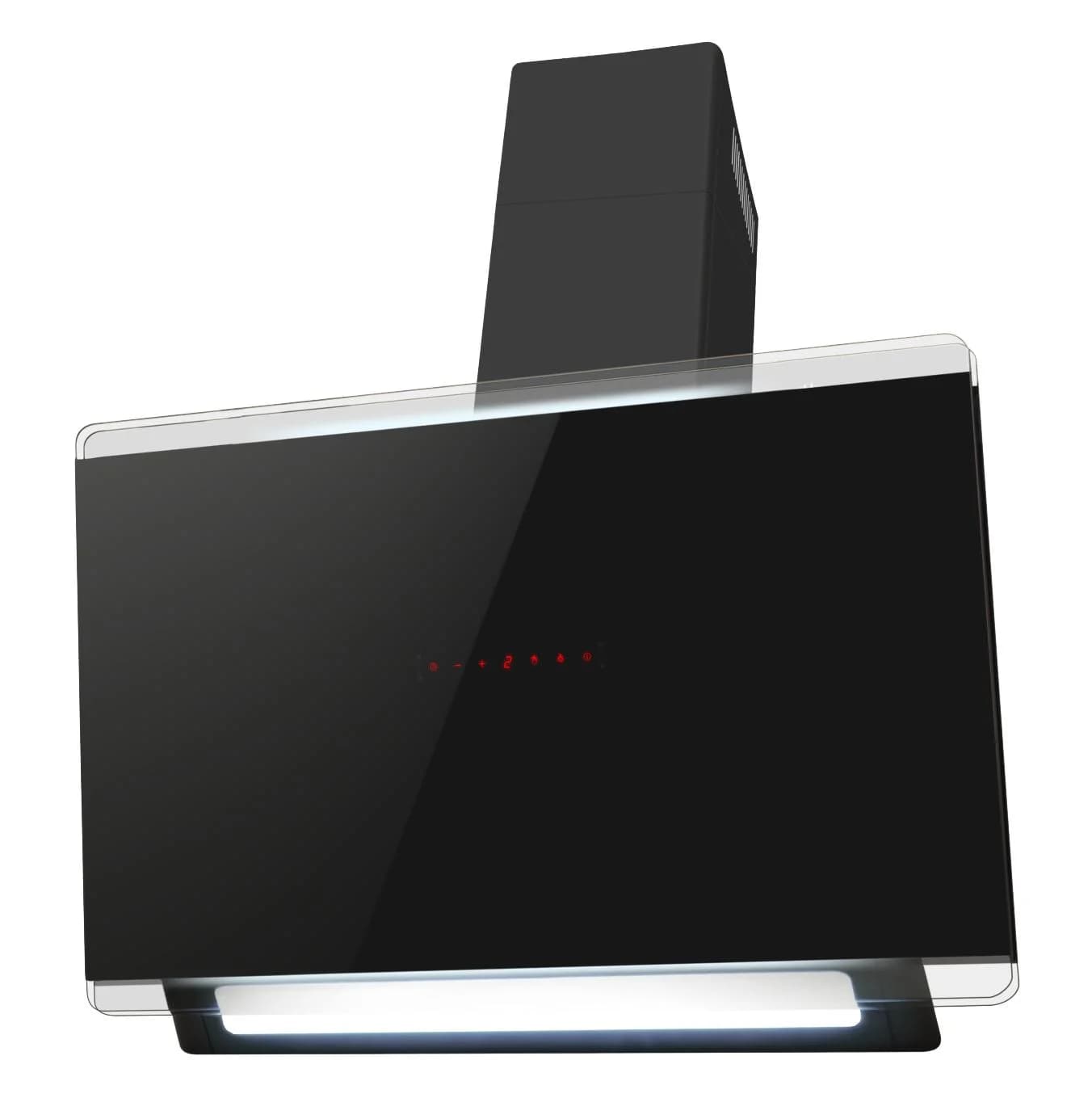 AMICA Kaminhaube KHF 695 901 S Schwarz/Weiß Touch