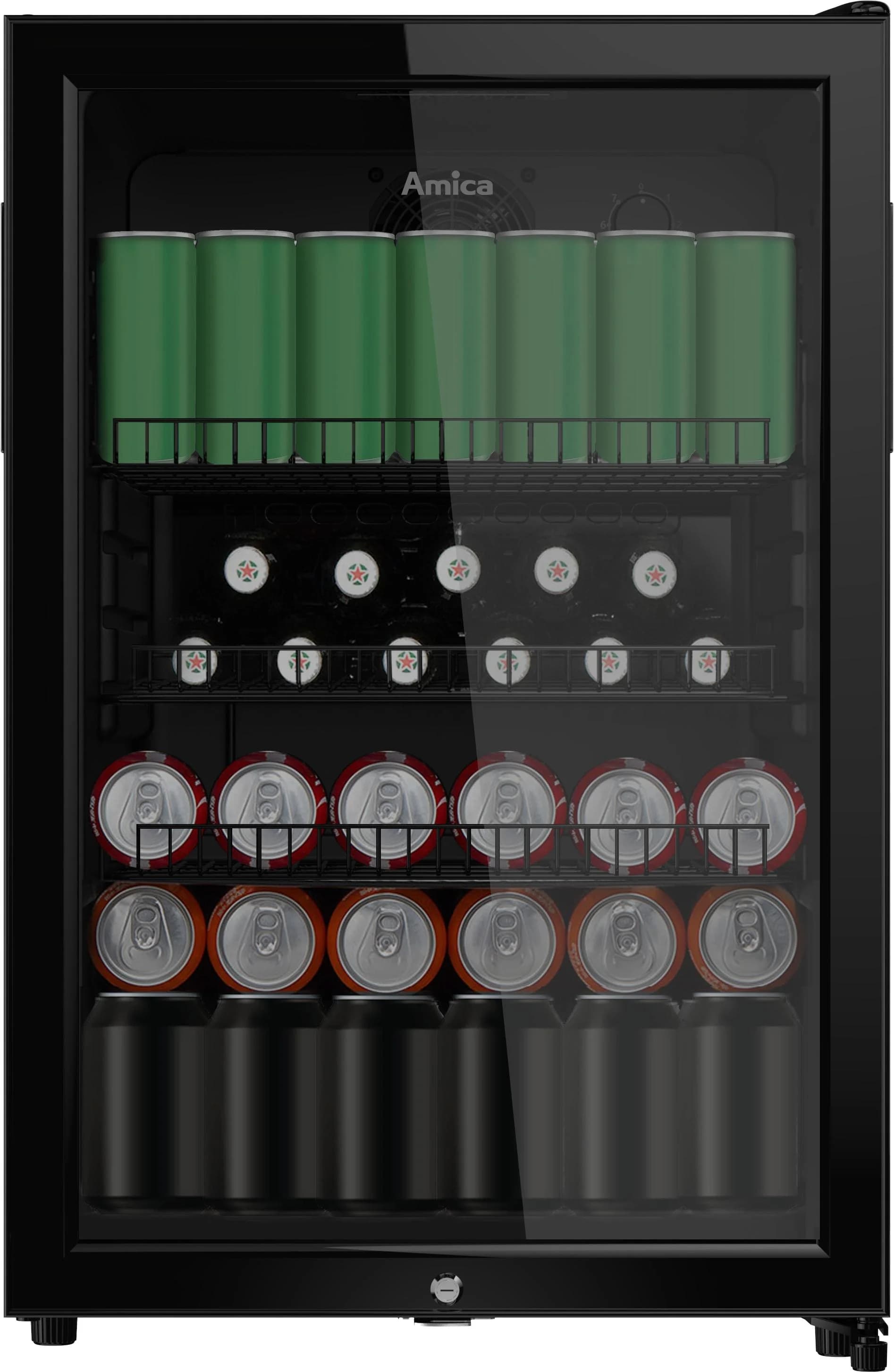 AMICA Getränkekühlschrank FK 341 151 S Schwarz