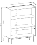 Compleo Kommode ZOTI Modern Beige/Eiche Ohne Griffe Bild 4