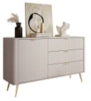Compleo Kommode Modern Beige mit Schubladen und Drehtür Bild 2