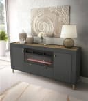 Compleo Kommode mit elektrischem Kamin und LED-Beleuchtung Modern Bild 1