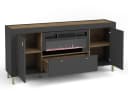 Compleo Kommode mit elektrischem Kamin und LED-Beleuchtung Modern Bild 3