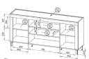 Compleo Kommode mit elektrischem Kamin und LED-Beleuchtung Modern Bild 5