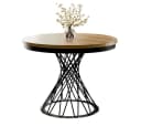 Compleo Esstisch Runder Ausziehtisch Loft Stil Eiche Craft Bild 1