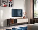 Compleo TV-Schrank VIVIN dreitürig mit geriffelter Front Bild 1