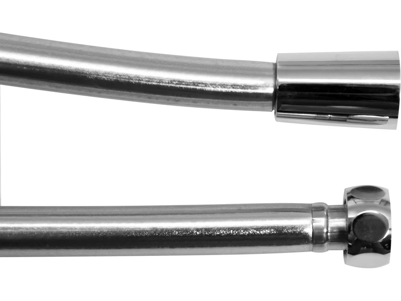 TRIZERATOP Brauseschlauch Silber PVC Anti-Twist 1,5-2m