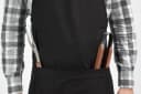 TRIZERATOP Grillschürze aus Baumwolle mit 3 Taschen, Schwarz Bild 4