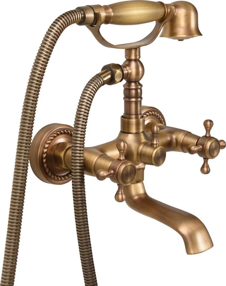 TRIZERATOP Wannenarmatur RETRO BRONZE Badewannenarmatur Nostalgie - Bild 2