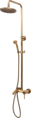 TRIZERATOP Duschsäule RETRO BRONZE mit Regenbrause und Luftsprudler Bild 2