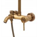 TRIZERATOP Duschsäule RETRO BRONZE mit Regenbrause und Luftsprudler Bild 3