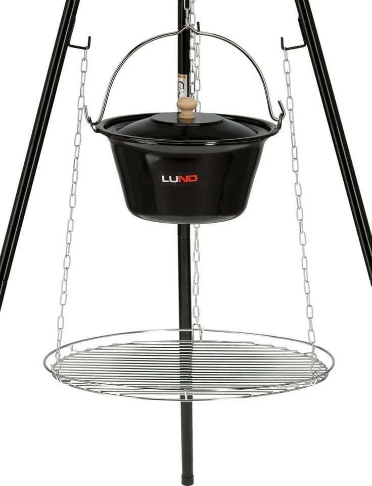 TRIZERATOP Hängegrill mit Dreibein und Kessel 49cm