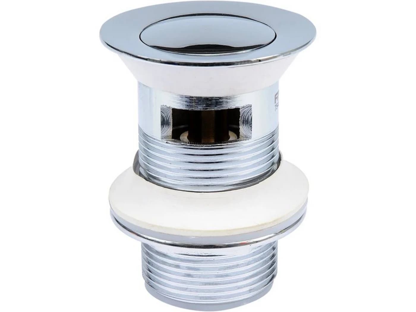 TRIZERATOP Automatischer Waschbeckenstöpsel Chrom G 1 1/4" mit Überlauf