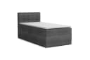 Deine Möbel 24 Boxspringbett JUNG 3 mit Bettkasten & Topper Anthrazit Bild 2