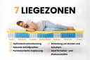 Deine Möbel 24 Taschenfederkernmatratze 7 Zonen H4 Schwarz/Weiß Bild 4