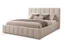 MARPUR Polsterbett ALMA Beige mit Bettkasten und Lattenrost Bild 2