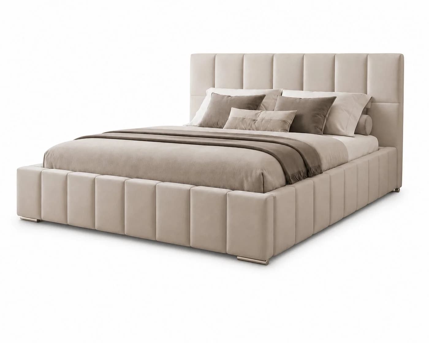 MARPUR Polsterbett ALMA Beige mit Bettkasten und Lattenrost - Bild 2