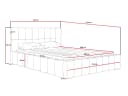 MARPUR Polsterbett ALMA Beige mit Bettkasten und Lattenrost Bild 4