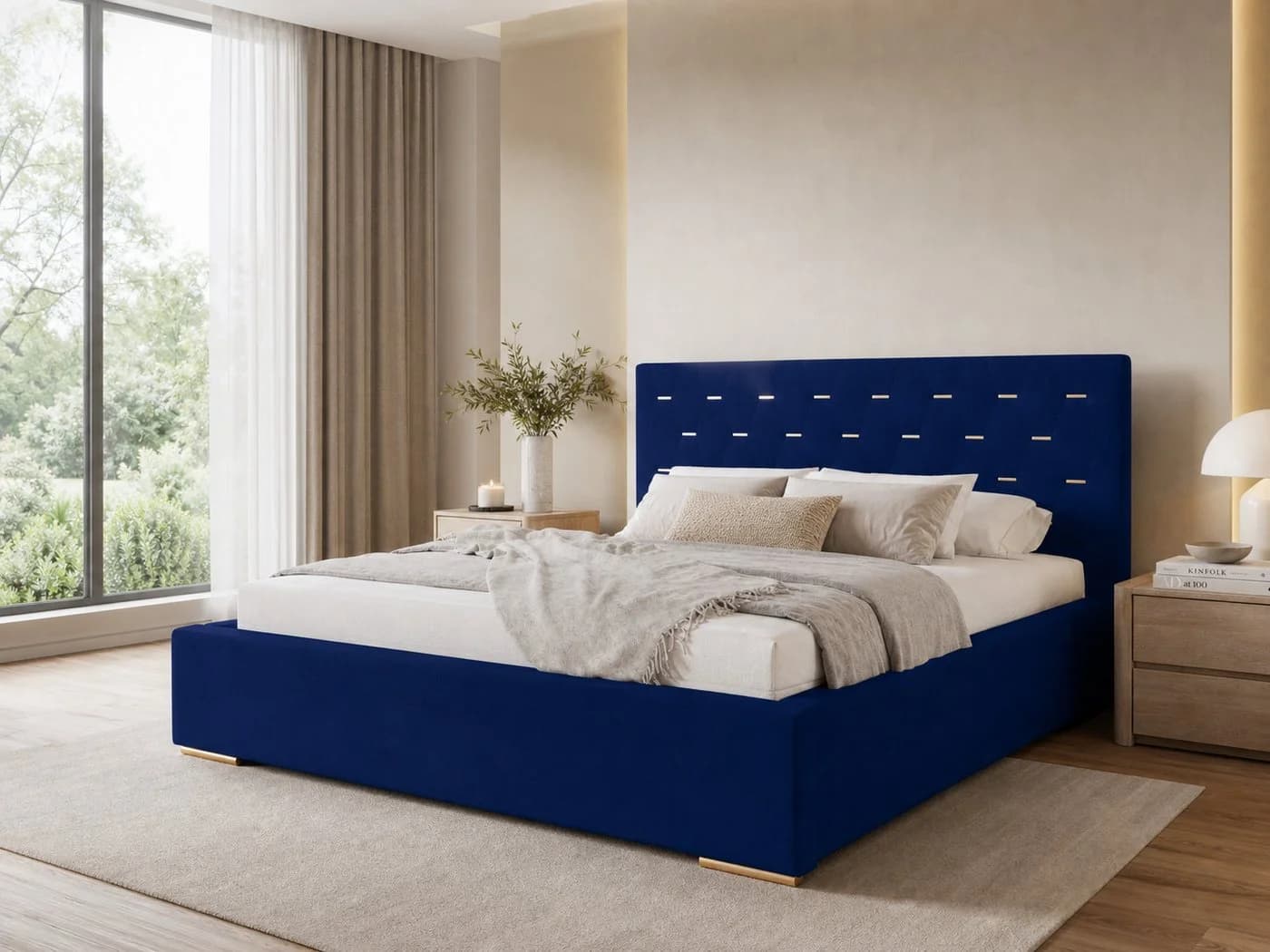 MARPUR Polsterbett GOLDEN PREMIUM Blau mit Bettkasten - Bild 2