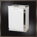 STAMAR Spülenschrank 60cm Weiß mit Spüle und Armatur Bild 1