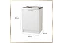 STAMAR Spülenschrank 60cm Weiß mit Spüle und Armatur Bild 5