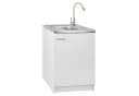STAMAR Spülenschrank 60cm Weiß Deante Spüle Beige Flex-Armatur Bild 2