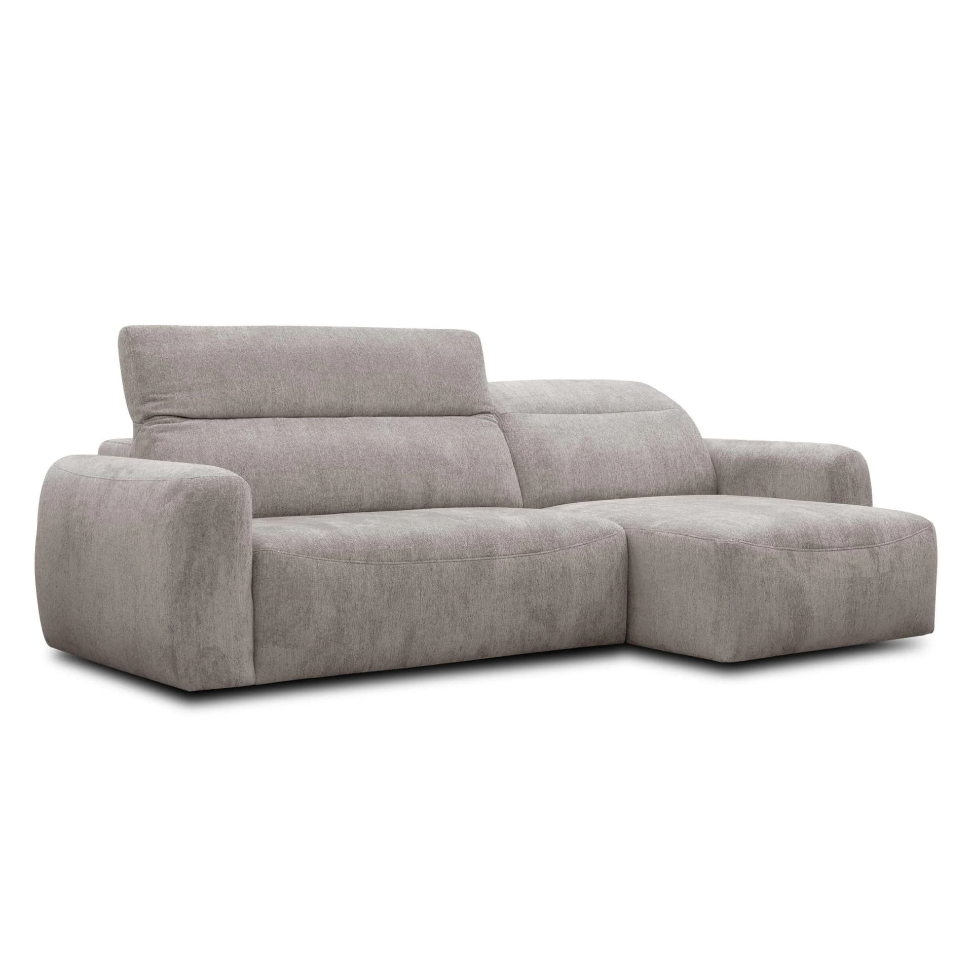 ECKSOFA NERO 4-Sitzer dunkelbeige Textil