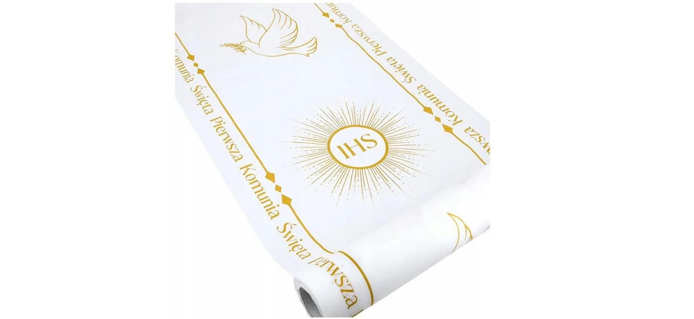 Festivalartikel Tischläufer Kommunion Taube IHS Symbol - Bild 2