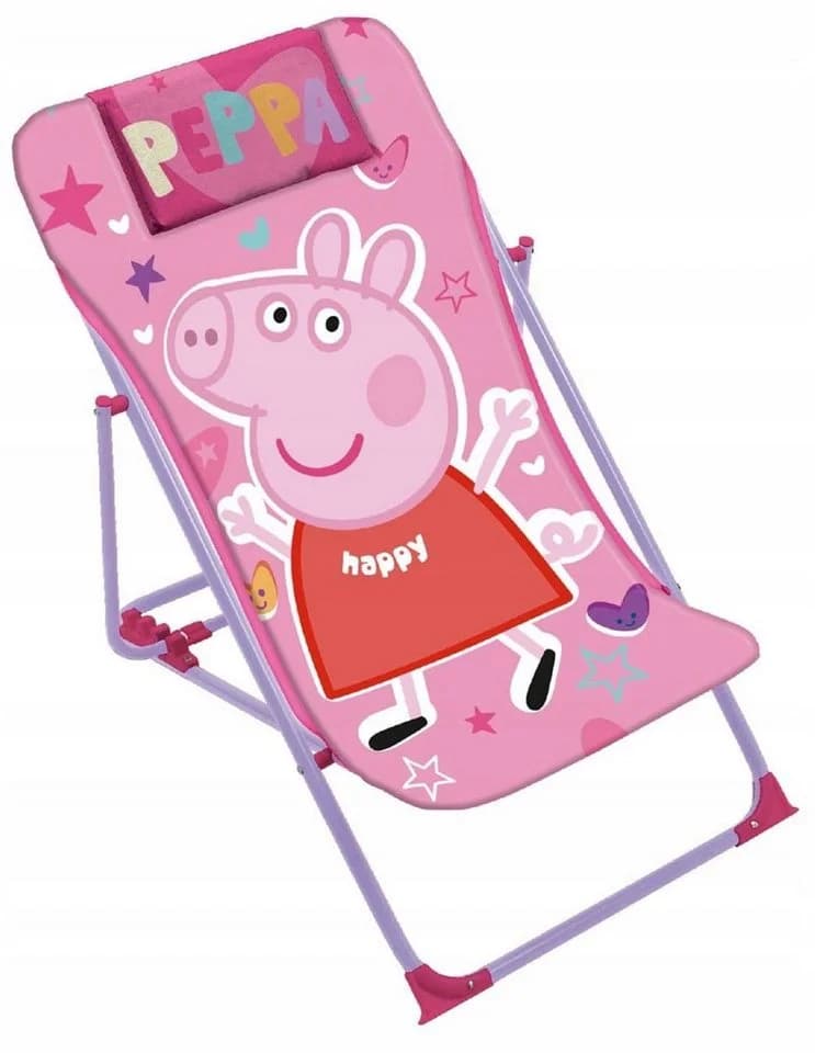 Peppa Wutz Kinder-Liegestuhl mit verstellbarer Rückenlehne - Bild 2